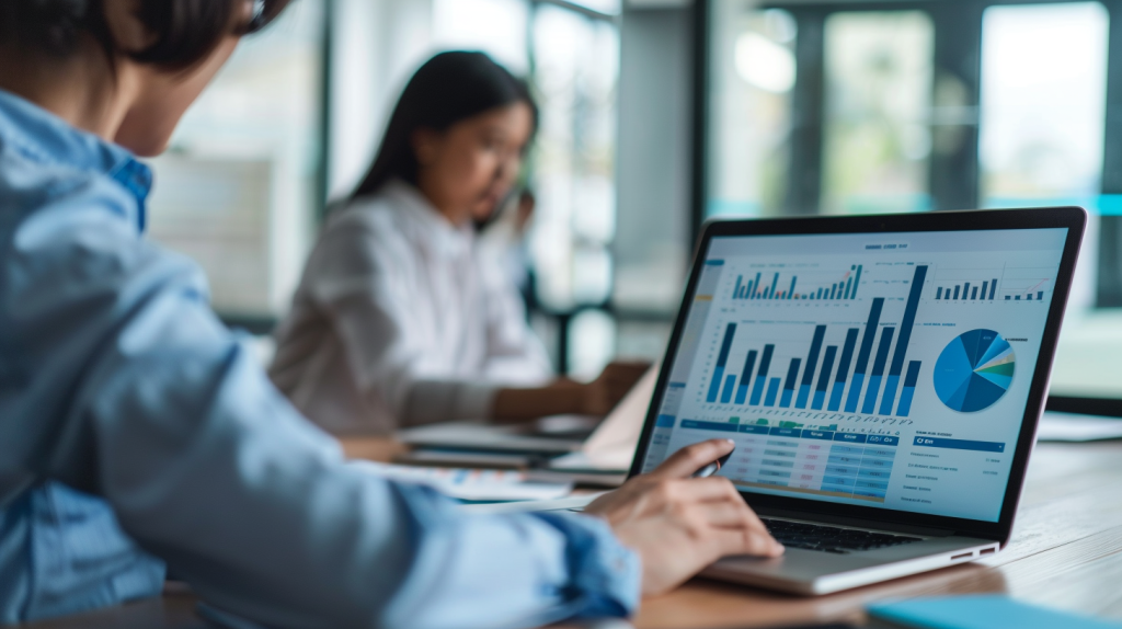 Image of IntelliBoard's educational data visualization dashboard, displaying student performance tracking and learning analytics.