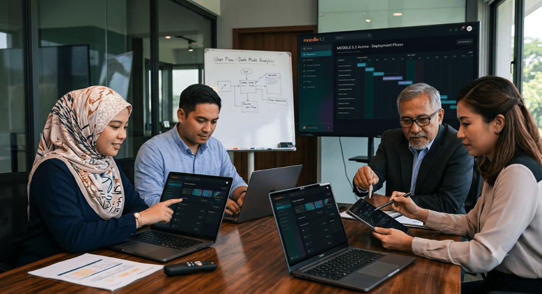 Aurora for Moodle 5.2: Reimagining the Learning Experience with Modern Dark Mode Design