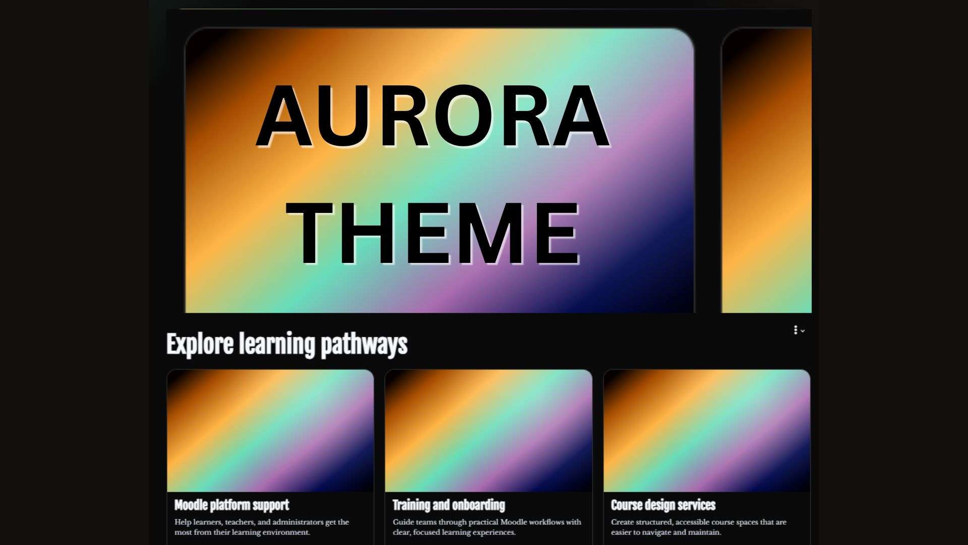 Aurora for Moodle™ 5.2: Reimagining the Learning Experience with Modern Dark Mode Design