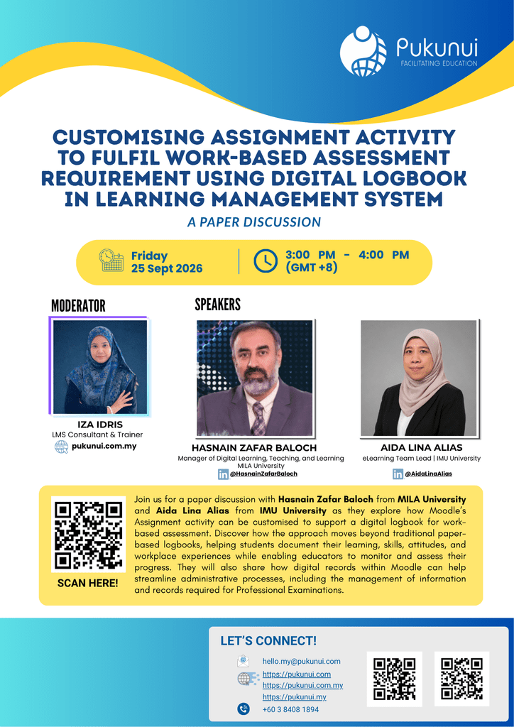 Customising Assignment Activity to Fulfil Work-Based Assessment Requirement Using Digital Logbook in Learning Management System 2 Customising Assignment Activity to Fulfil Work-Based Assessment Requirement Using Digital Logbook in Learning Management System