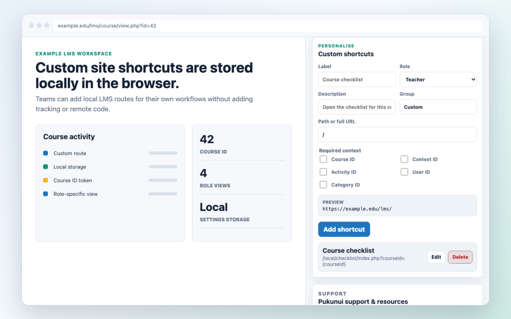 Navigate Your LMS Faster with QuickNav LMS by Pukunui 5 Navigate Your LMS Faster with QuickNav LMS by Pukunui